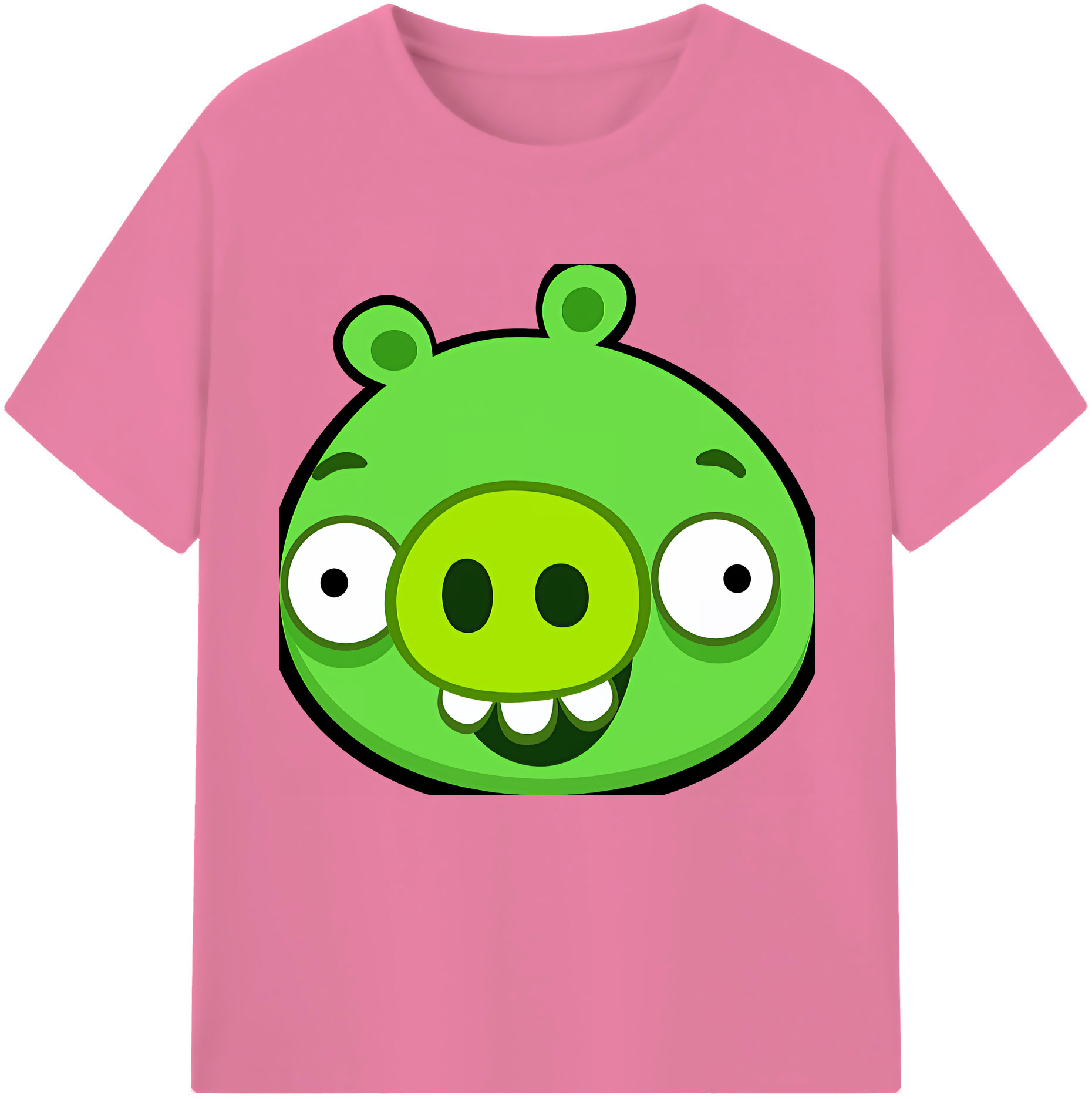 （画像用） Angry Birds アングリーバード 綿100％半袖Tシャツ（フロントプリント）